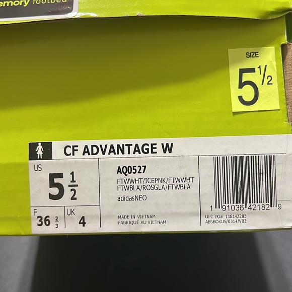 Pink and white Adidas size 5 1/2 - Picture 5 of 5